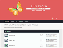 Tablet Screenshot of hpvforum.net